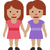 👭🏽 women holding hands: medium skin tone display on Twitter